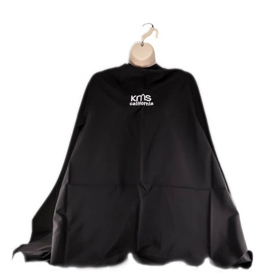 Black , KMS Cutting Cape Hair - Pack of 6 w/ SLEEKSHOP Teasing Comb