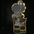thumbnail image 2 of Lámpara LED Yoshi 3D Illusion Light con luz nocturna que cambia de color, 2 of 2