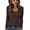 Brown square neck long sleeve top a1, variant on Square Neck Long Sleeve Pullover Tops for Women, Casual Basic Lace Blouse, Soft Cozy Knit Tee for Fall Winter Daily Wear Layering, Green XL