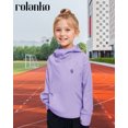thumbnail image 2 of Rolanko Girls' Hoodie Wool Sweatshirt Dance Long Sleeve Comfortable Lightweight Hoodie with Pocket Children's Warm Velvet Coat, 2 of 5