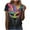 Z06 Multicolor, variant on Erwazi Mardi Gras T-Shirt for Women Graphic Printed Short Sleeve Crew Neck Carnival Party Shirt Top