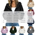 thumbnail image 3 of Ynynloco Womens Zip Up Hoodies Cropped Jackets Fall Outfits Lightweight Slouchy Drop Shoulder Casual Travel Winter with Pockets Airport Workout Athletic, 3 of 7