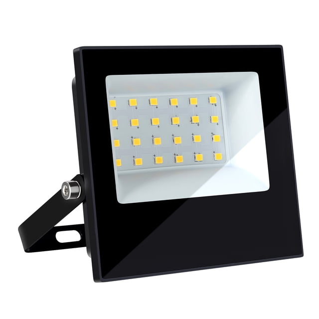 Estevez Reflector LED Flood, 20 watts, 6500K, Color Negro – A-382-2-CW