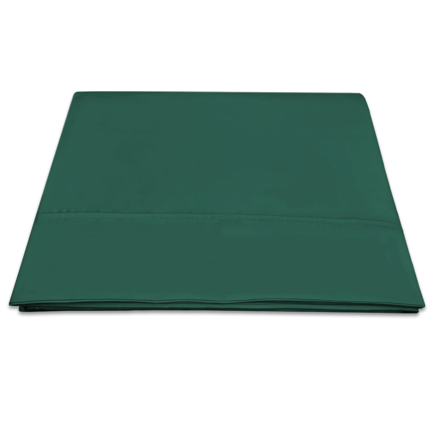 Cotton Full Flat Sheet Dark Green, 1pc 100b Long Staple Cotton