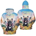 thumbnail image 3 of Welcome Spring Fairy French Bulldog in Flower Meadow All Over Print 3D Hoodie Unisex Merch Hoodies Dog Lover Gifts - 13002, 3 of 6