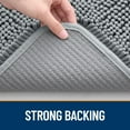 thumbnail image 3 of Dog Door Mat for Muddy Paws 30x20, Absorbs Moisture and Dirt, Absorbent Non-Slip Washable Mat, Quick Dry Chenille, Mud Mat for Dogs, Entry Indoor Door Mat for Inside Floor, Grey, 3 of 7