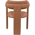 thumbnail image 6 of Meridian Furniture Brenda Cognac Vegan Leather Dining Chair (Set of 2), 6 of 7
