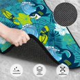 thumbnail image 3 of Pofeuu Shark And Leaves Print Car Foot Mat Set of 4 Pieces - All-Weather Full Set Floor Mats for Cars Trucks SUVs, 3 of 7