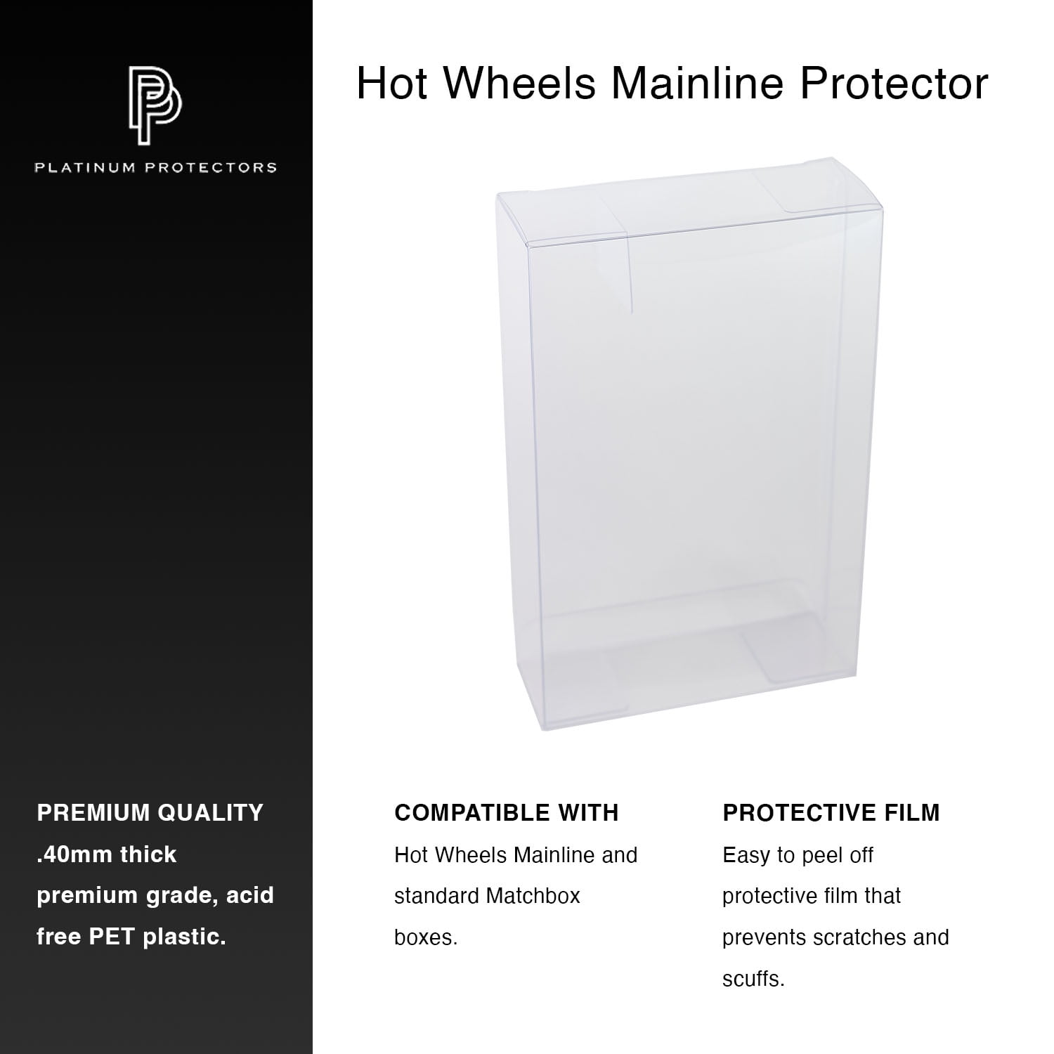 Hot Wheels Protector Case for Mainline and Matchbox Cars Carded Display Packs