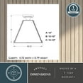 thumbnail image 6 of Tremont 12.5-in W Crystal Black Urban Loft Semi Flush Mount Ceiling Light, 6 of 9
