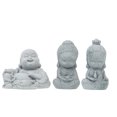 thumbnail image 1 of 3Pcs Buddha Modeling Sandstone Decor Creative Chic Landscape Prop Light Grey, 1 of 8