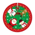 thumbnail image 1 of Falda de de Navidad, cubierta de base, falda de de Navidad de 90cm de diámetro, decoración inferior fácil de instalar, adornos navideños Estilo A, 1 of 8
