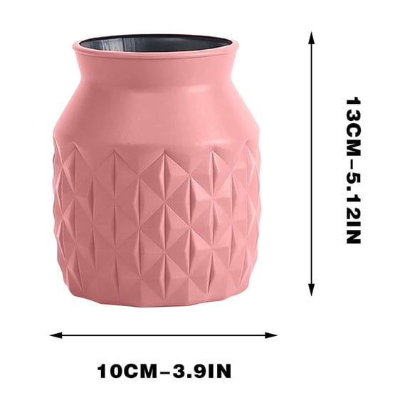 FEOLGEHLY Flower Vases for Centerpieces, Small Ceramic Vases for Indoor, Cute Modern Vases for Home Decor, Centerpiece, Desk, Living Room, Office, Bathroom Decor, (3.9×5.12inch), Pink