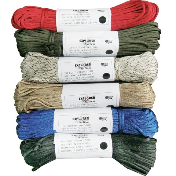 550 Paracord 100 feet bundle