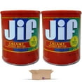 thumbnail image 4 of (2 pack) JIF Family Size Creamy Peanut Butter In A Tin Value Pack | 4 Pound Can | Pack of 2, 4 of 7