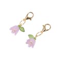 thumbnail image 4 of Accesorios de zapatos de moda, charms para agujetas en forma de hoja y flor, color púrpura, 1 par, 4 of 5