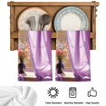 thumbnail image 5 of Purple Spring Flowers Kitchen Towels Set of 4, Modern Abstract Chic Oil Painting Absorbent Dish Towels for Kitchen, Microfiber Hand Towel, Quick Drying Tea Towel for Cleaning Decorative Dishcloths, 5 of 7