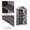 thumbnail image 3 of MCombo Outdoor Wood Storage Cabinet, Garden Tool Shed (3ft Tall) 1000, 3 of 9