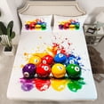 thumbnail image 2 of Castle Fairy Children Teens Billiards Print Queen Sheet Sets,Snooker Sport Bed Set, 2 of 7
