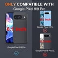 thumbnail image 5 of KOMI Conçu pour Google Pixel 9, Étui Antichoc de Qualité Militaire avec Couvercle Coulissant pour Caméra et Support Anneau, Étui de Protection Intégrale, Rouge, 5 of 5