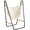 Brown and Cream White, variant on NeoNiches Patio Hammock Chair Outdoor with U Shape Stand Black/Cream White | Outdoor Hammock Swing, Hanging Lounge Chair, Side Pocket