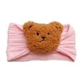 thumbnail image 4 of Diadema de bebé recién nacido para niñas con decoración de oso de 0 a 3 años de edad, diademas anchas para niños, diadema elástica, accesorios para el Rosa CUTICAT Diademas para recién nacidos, 4 of 7