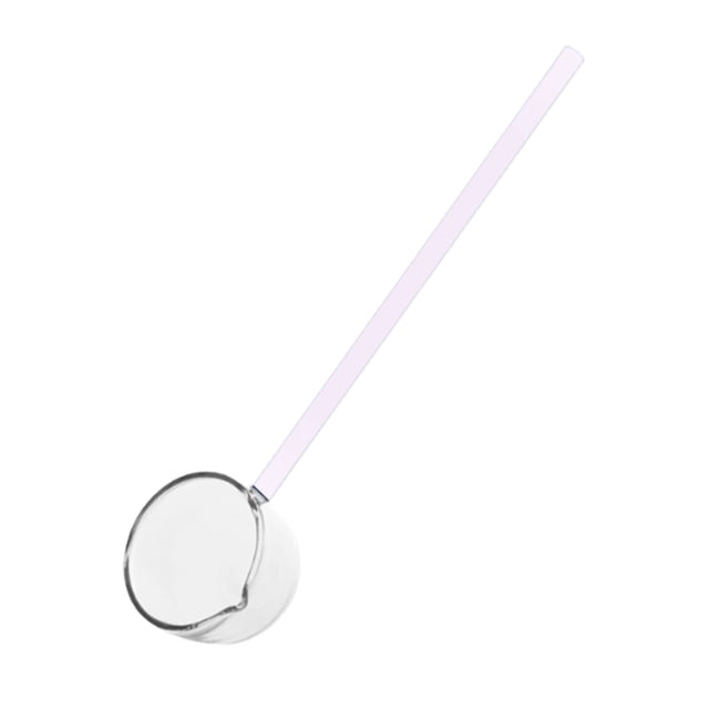 High Borosilicate Heat-Resistant Ladle - Flameproof Soup Spoon for Cooking, Stirring, & Serving