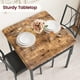 thumbnail image 1 of Historyli Juego de mesa de comedor para 2,mesa de comedor rectangular y juego de sillas para 2,juego de mesa de cocina rústica de 3 piezas,mesa de comedor que ahorra espacio para apartamentos, 1 of 9
