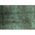 thumbnail image 1 of Ahgly Company Machine Washable Indoor Rectangle Oriental Turquoise Blue Industrial Area Rugs, 7' x 9', 1 of 4