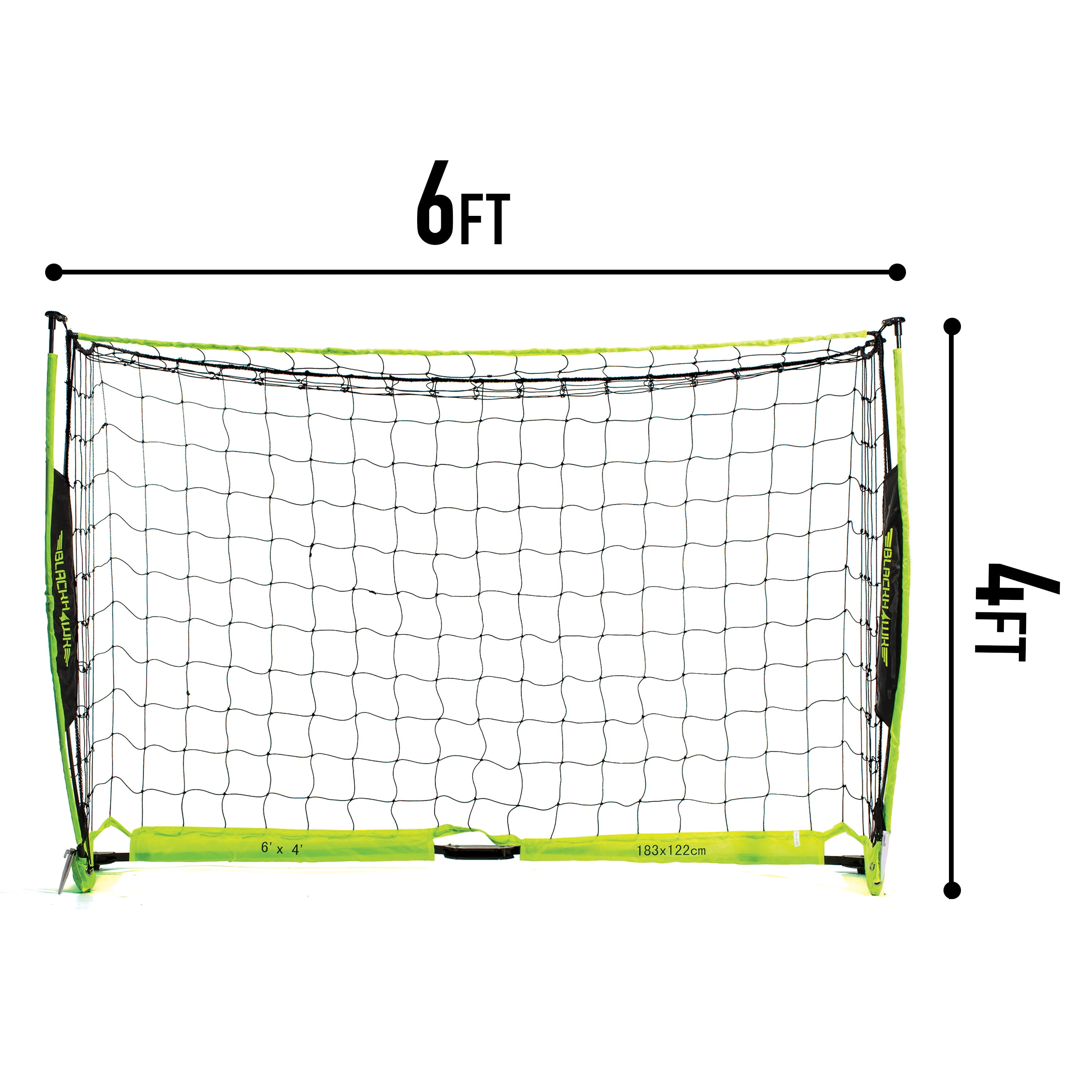 Franklin Sports Blackhawk Deluxe Soccer Goal - Pop up 6' x 4