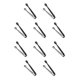 thumbnail image 2 of Inteprter Sugar Tong portátil de mano lavable recogedor de cubitos de hielo interior Hotel café té herramienta para servir comida accesorios Negro 10piezas, 2 of 3