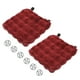 thumbnail image 1 of Funda de Asiento Inferior Única para Automóvil Rojo Vino Algodón Cuadrícula Universal para Automóvil SUV Camión 2 Pcs, 1 of 7