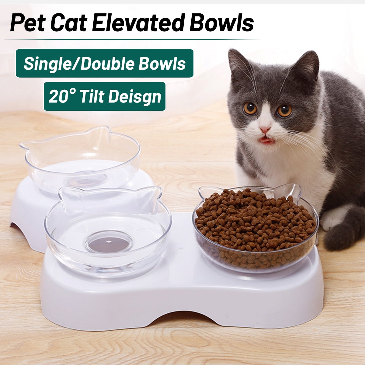 dog food water bowl stand