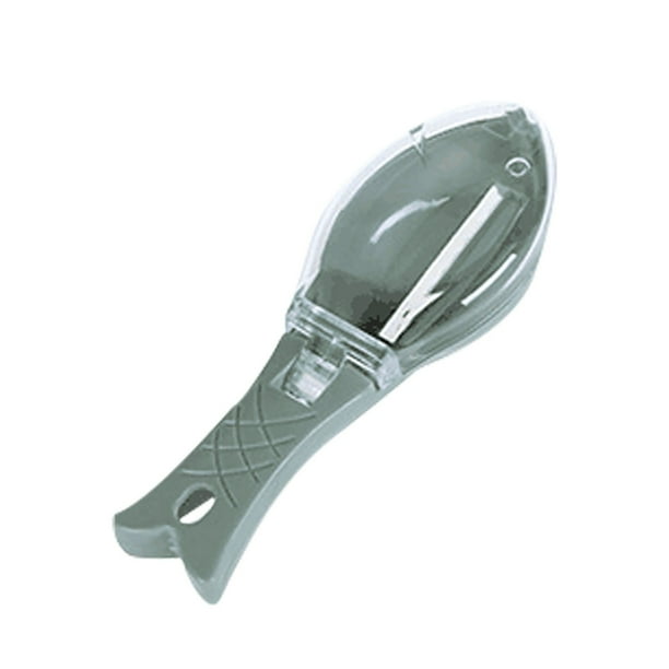 Fish Brush With Lid Easily Fish Scales-Unique Handle Design,Fast Fish Skin Graters Cleaning Peeler Scraper