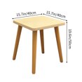 thumbnail image 3 of Table d'Appoint Petite Table de Salon Canapé Table Basse Petite Chambre Balcon Table Carrée en Bois Massif Table à Thé Table à Thé, 3 of 6