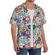 thumbnail image 2 of Fotbe Colored Casino Chips Camisa Estampada de Manga Corta para Hombre, Casual de Verano, Estilo Playero, Sin Arrugas-Small, 2 of 5