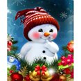 thumbnail image 2 of Cuadros Decorativos Muñeco de nieve 5D DIY Diamond Painting Kits Full Round Drill Wall Decor Craft (sz2673) Wdftyju embutido en tela, 2 of 8