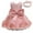 Pink, variant on Odeerbi Girls Birthday Party Dresseses Toddler Net Yarn Embroidery Rhinestone Bowknot Gown Long Dresses Headband Suit Watermelon Red