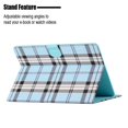 thumbnail image 5 of Allytech Compatible with 7.5 - 8.5 inch Universal Tablet Case,Colorful Grid Pattern Leather Folio Flip Holder Card Slots Slim Fit Shockproof Protective Case,Blue, 5 of 8