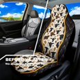 thumbnail image 4 of Uorisanigo Cow Print Car Seat Covers 2 Pcs Stretch Polyester Fabric Cover Waterproof Car Seat Cover Easy Installation Universal Size Fit for Most Cars SUVs Trucks Vans, 4 of 7