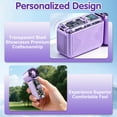 thumbnail image 6 of AWANFI Portable Handheld Fan for Kids Adults, Pocket Electric Personal Fan Rechargeable with LED Display High-Speed Mini Turbo Fan for Outdoor Home, Purple, 6 of 7