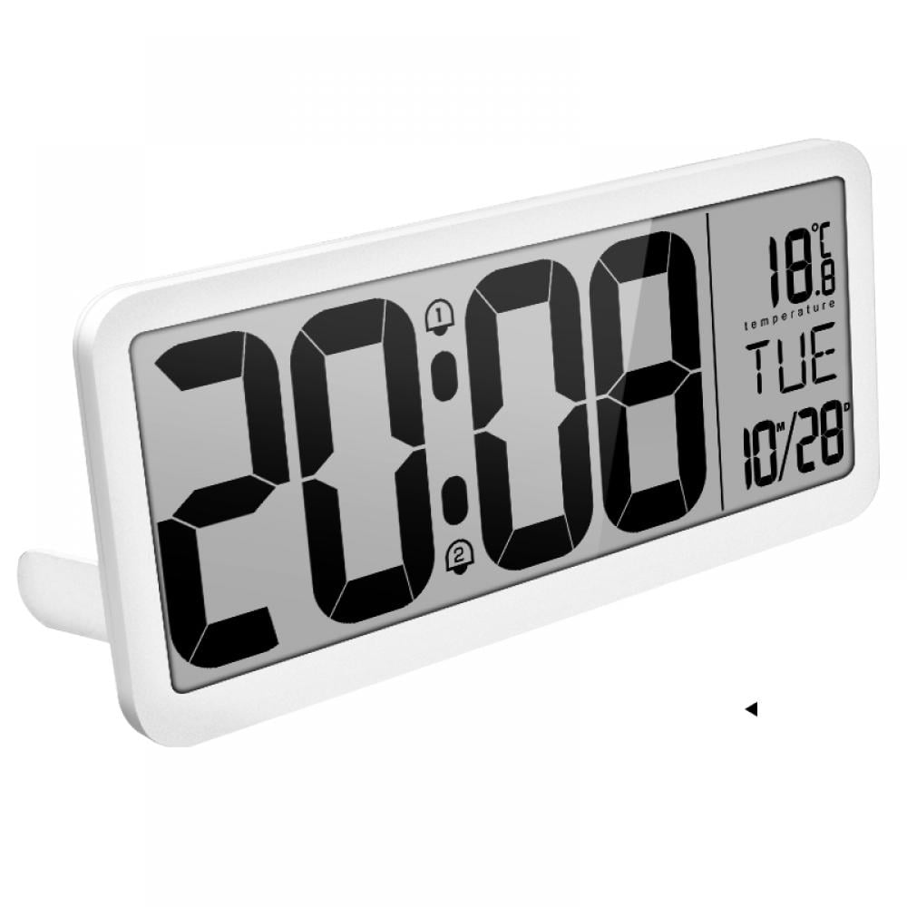 Livingroom Battery Powered Digital Wall Clock With 2 Alarm Settings