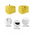 thumbnail image 2 of Fsddascl Yellow Toaster Cover 4 Slice, Large Kitchen Appliance Covers, Pure Yellow Toaster Oven Cover with Loop, Bread Machine Cover Polyester Dust Cover Protection, 2 of 5