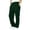 Dark Green, variant on Boys Girls Casual Athletic Joggers, Straight Leg Open Bottom Sweatpants with Pockets, Elastic Waist