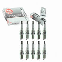 10 pc NGK 1273 V-Power Spark Plugs for 1765225 22401-02P15 5016 98079-55148 999-06910-P9-021 B6B3-18-110 Q16P-U11 Ignition Wire Secondary Fits select: 1990-1991 ACURA INTEGRA, 1986-1989 NISSAN D21