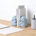 thumbnail image 6 of Cute Elephant Bookends Decoration, Unique Book Ends to Hold Books Heavy Duty for Office Desk, Shelf Decoration, Modern Living Room Decor(A), 6 of 7