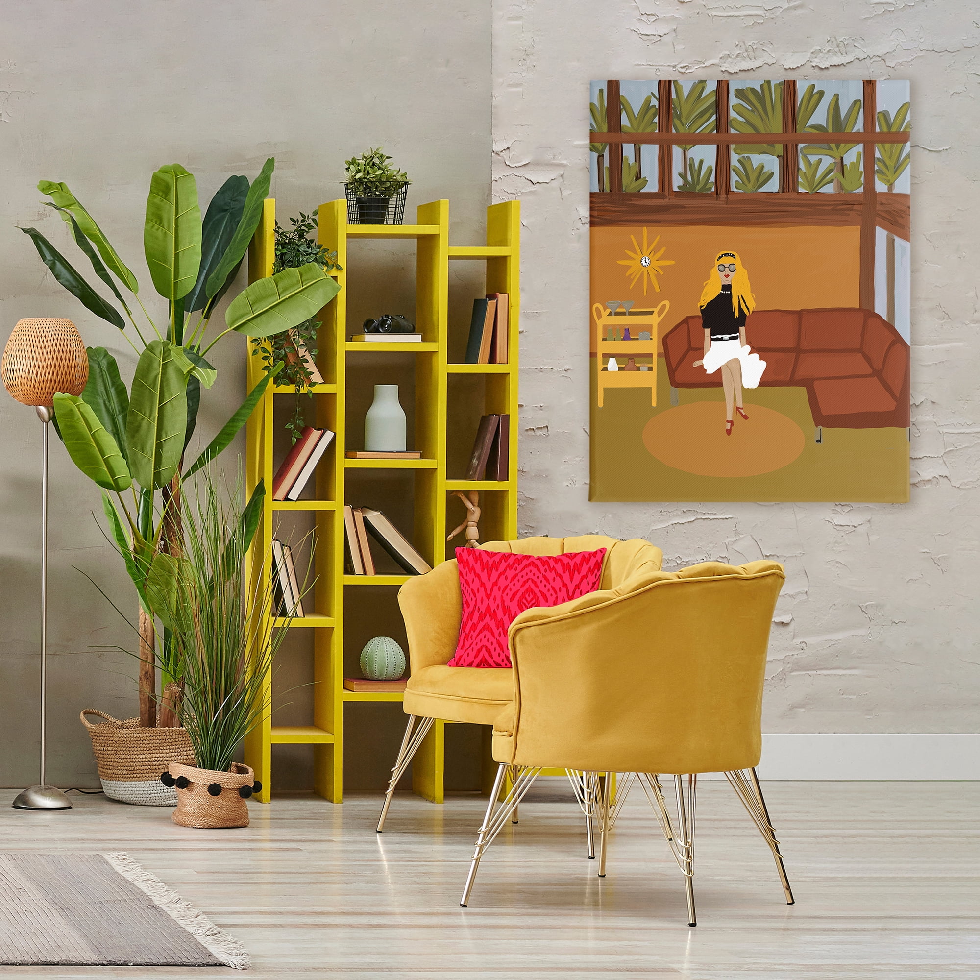 Stupell Industries Living The Girl Life Canvas Wall Art, design by Kristal Clifford