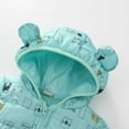 thumbnail image 3 of Kiijoy Winter Coat for Girls Cute Cat Print Bear Ears Hooded Puffer Jacket, Sizes 18-24M, 3 of 5