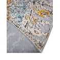 thumbnail image 5 of Unique Loom Budapest Collection Area Rug - Matthias (5' 1" Round Gray/Gold), 5 of 6