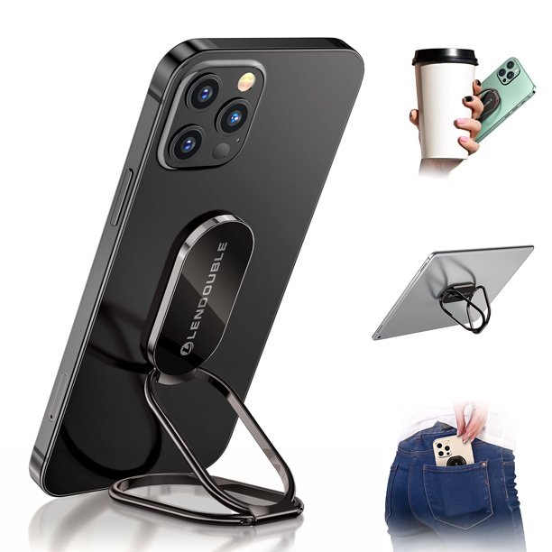 Soporte para anillos de teléfono con soporte para dedos L LENDOUBLE para iPhone